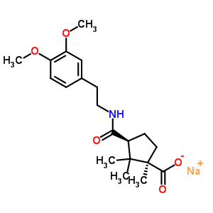 67844-19-3  sodium (1R,3S)-3-{[2-(3,4-dimethoxyphenyl)ethyl]carbamoyl}-1,2,2-trimethylcyclopentanecarboxylate