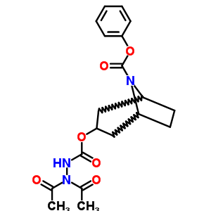 67916-95-4  phenyl 3-{[(2,2-diacetylhydrazino)carbonyl]oxy}-8-azabicyclo[3.2.1]octane-8-carboxylate