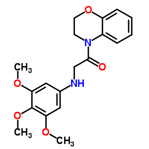 68061-43-8  N-[2-(2,3-dihydro-4H-1,4-benzoxazin-4-yl)-2-oxoethyl]-3,4,5-trimethoxyaniline