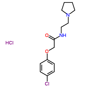 2-(4-chlorophenoxy)-N-(2-pyrrolidin-1-ylethyl)acetamide hydrochloride 68654-62-6