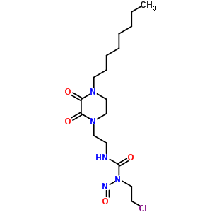 69000-79-9  1-(2-chloroethyl)-1-nitroso-3-[2-(4-octyl-2,3-dioxopiperazin-1-yl)ethyl]urea