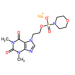 69387-79-7  sodium 2-(1,3-dimethyl-2,6-dioxo-1,2,3,6-tetrahydro-7H-purin-7-yl)ethyl morpholin-4-ylphosphonate