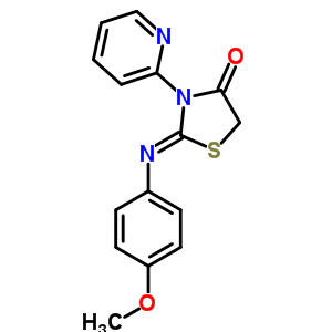 69437-82-7  (2Z)-2-[(4-methoxyphenyl)imino]-3-pyridin-2-yl-1,3-thiazolidin-4-one