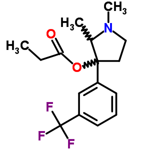 69552-08-5  1,2-dimethyl-3-[3-(trifluoromethyl)phenyl]pyrrolidin-3-yl propanoate