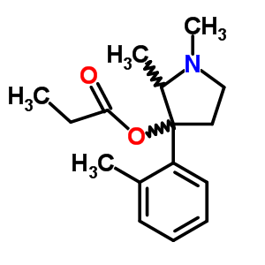 69597-49-5  1,2-dimethyl-3-(2-methylphenyl)pyrrolidin-3-yl propanoate