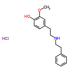 70044-81-4  2-methoxy-4-{2-[(2-phenylethyl)amino]ethyl}phenol hydrochloride