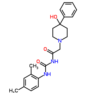 70166-87-9  N-[(2,4-dimethylphenyl)carbamoyl]-2-(4-hydroxy-4-phenylpiperidin-1-yl)acetamide