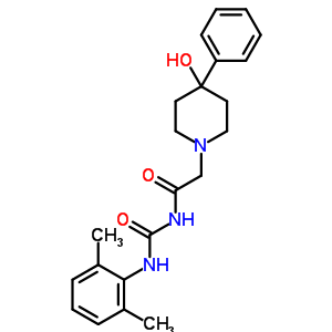 70166-88-0  N-[(2,6-diméthylphényl)carbamoyl]-2-(4-hydroxy-4-phénylpipéridine-1-yl)acétamide 