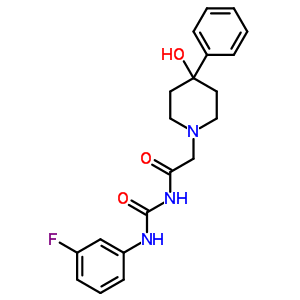 70166-96-0  N-[(3-fluorophenyl)carbamoyl]-2-(4-hydroxy-4-phenylpiperidin-1-yl)acetamide