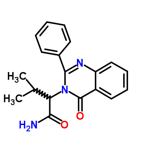 70203-75-7  3-methyl-2-(4-oxo-2-phenylquinazolin-3(4H)-yl)butanamide