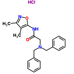 70337-02-9  N~2~,N~2~-dibenzyl-N-(3,4-dimethylisoxazol-5-yl)glycinamide hydrochloride