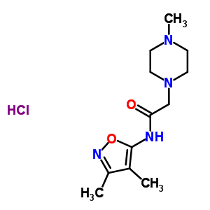 70337-04-1  N-(3,4-dimethylisoxazol-5-yl)-2-(4-methylpiperazin-1-yl)acetamide hydrochloride