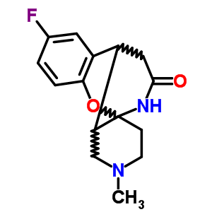 70384-98-4  8-fluoro-2-methyl-1,2,3,4,10,10a-hexahydro-4a,10-(epiminoethano)chromeno[3,2-c]pyridin-12-one