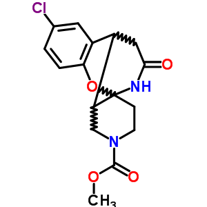 70385-07-8  methyl 8-chloro-12-oxo-3,4,10,10a-tetrahydro-4a,10-(epiminoethano)chromeno[3,2-c]pyridine-2(1H)-carboxylate