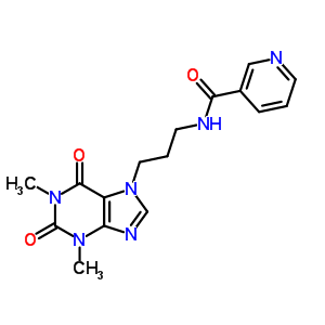 70454-27-2  N-[3-(1,3-dimethyl-2,6-dioxo-1,2,3,6-tetrahydro-7H-purin-7-yl)propyl]pyridine-3-carboxamide