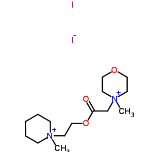 70502-77-1  4-methyl-4-{2-[2-(1-methylpiperidinium-1-yl)ethoxy]-2-oxoethyl}morpholin-4-ium diiodide