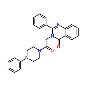 70540-64-6  3-[2-oxo-2-(4-phenylpiperazin-1-yl)ethyl]-2-phenylquinazolin-4(3H)-one