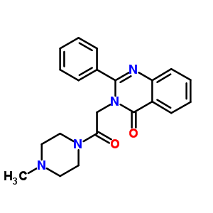 70540-65-7  3-[2-(4-methylpiperazin-1-yl)-2-oxoethyl]-2-phenylquinazolin-4(3H)-one