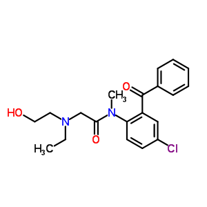 70541-18-3  N-[4-chloro-2-(phenylcarbonyl)phenyl]-N~2~-ethyl-N~2~-(2-hydroxyethyl)-N-methylglycinamide