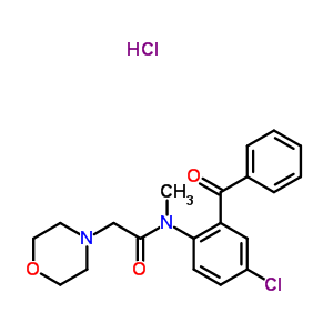 70541-20-7  N-[4-chloro-2-(phenylcarbonyl)phenyl]-N-methyl-2-morpholin-4-ylacetamide hydrochloride