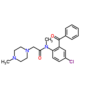 70541-24-1  N-[4-chloro-2-(phenylcarbonyl)phenyl]-N-methyl-2-(4-methylpiperazin-1-yl)acetamide