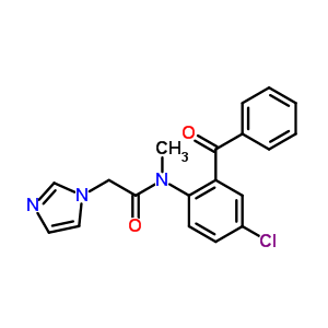 70541-25-2  N-[4-chloro-2-(phenylcarbonyl)phenyl]-2-(1H-imidazol-1-yl)-N-methylacetamide