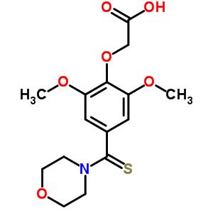 70733-94-7  [2,6-dimethoxy-4-(morpholin-4-ylcarbonothioyl)phenoxy]acetic acid