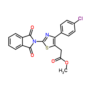 71013-48-4  methyl [4-(4-chlorophenyl)-2-(1,3-dioxo-1,3-dihydro-2H-isoindol-2-yl)-1,3-thiazol-5-yl]acetate