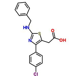71013-54-2  [2-(benzylamino)-4-(4-chlorophenyl)-1,3-thiazol-5-yl]acetic acid