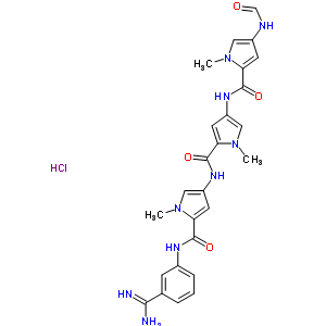 71084-58-7  N-[5-({5-[(3-carbamimidoylphenyl)carbamoyl]-1-methyl-1H-pyrrol-3-yl}carbamoyl)-1-methyl-1H-pyrrol-3-yl]-4-(formylamino)-1-methyl-1H-pyrrole-2-carboxamide hydrochloride