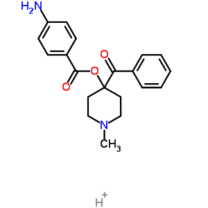 71266-47-2  methanone, [4-[(4-aminobenzoyl)oxy]-1-methyl-4-piperidinyl]phenyl-, monohydrogen salt