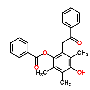 71290-42-1  4-hydroxy-2,3,5-trimethyl-6-(2-oxo-2-phenylethyl)phenyl benzoate