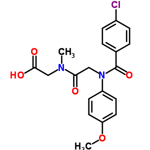 71455-83-9  N-[(4-chlorophenyl)carbonyl]-N-(4-methoxyphenyl)glycyl-N-methylglycine