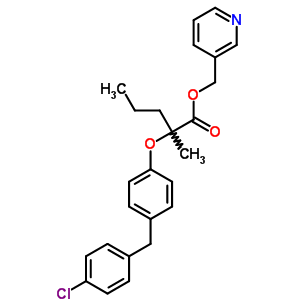 71548-68-0  pyridin-3-ylmethyl 2-[4-(4-chlorobenzyl)phenoxy]-2-methylpentanoate