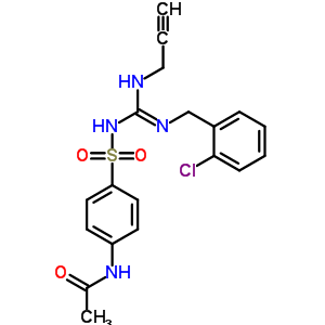 71795-25-0  N-(4-{[(2-chlorobenzyl)(prop-2-yn-1-yl)carbamimidoyl]sulfamoyl}phenyl)acetamide