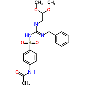 71795-28-3  N-(4-{[benzyl(2,2-dimethoxyethyl)carbamimidoyl]sulfamoyl}phenyl)acetamide