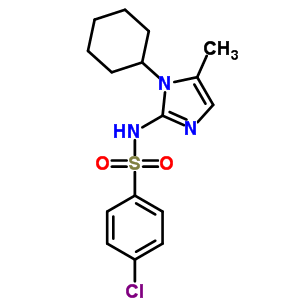 71795-32-9  4-chloro-N-(1-cyclohexyl-5-methyl-1H-imidazol-2-yl)benzenesulfonamide