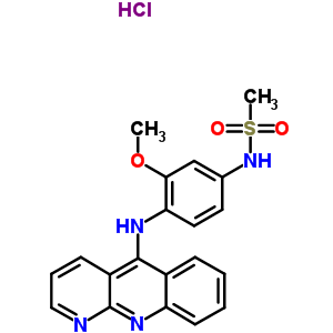 71802-92-1  N-[4-(benzo[b][1,8]naphthyridin-5-ylamino)-3-methoxyphenyl]methanesulfonamide hydrochloride