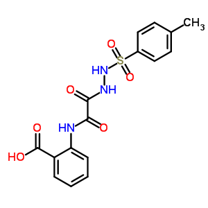 71814-26-1  2-{[{2-[(4-methylphenyl)sulfonyl]hydrazino}(oxo)acetyl]amino}benzoic acid