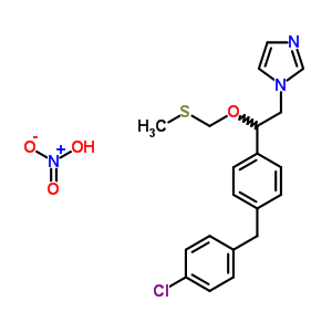 71875-66-6  1-{2-[4-(4-chlorobenzyl)phenyl]-2-[(methylsulfanyl)methoxy]ethyl}-1H-imidazole nitrate