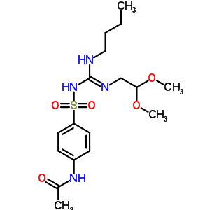 71896-47-4  N-(4-{[butyl(2,2-dimethoxyethyl)carbamimidoyl]sulfamoyl}phenyl)acetamide