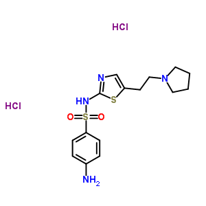 71933-50-1  4-amino-N-[5-(2-pyrrolidin-1-ylethyl)-1,3-thiazol-2-yl]benzenesulfonamide dihydrochloride