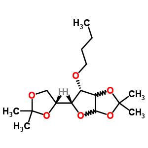 71978-77-3  (5R,6S)-6-butoxy-5-[(4R)-2,2-dimethyl-1,3-dioxolan-4-yl]-2,2-dimethyltetrahydrofuro[2,3-d][1,3]dioxole (non-preferred name)