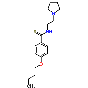 72004-12-7  4-butoxy-N-(2-pyrrolidin-1-ylethyl)benzenecarbothioamide