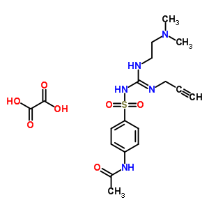 72004-82-1  N- [4-({[2-(دی متیل آمینو)اتیل](prop-2-yn-1-yl)carbamimidoyl}sulfamoyl)phenyl]استامید اتاندیوات