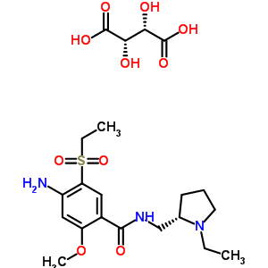 72005-57-3  4-amino-N-{[(2S)-1-ethylpyrrolidin-2-yl]methyl}-5-(ethylsulfonyl)-2-methoxybenzamide 2,3-dihydroxybutanedioate (salt)