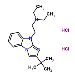 72025-08-2  2-(2-tert-butyl-9H-imidazo[1,2-a]benzimidazol-9-yl)-N,N-diethylethanamine dihydrochloride