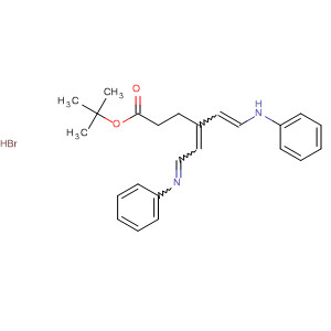 731862-90-1  4-Hexenoic acid, 4-[2-(phenylamino)ethenyl]-6-(phenylimino)-,1,1-dimethylethyl ester, monohydrobromide