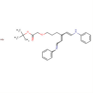 731863-03-9  Acetic acid,[[4-[2-(phenylamino)ethenyl]-6-(phenylimino)-4-hexenyl]oxy]-,1,1-dimethylethyl ester, monohydrobromide