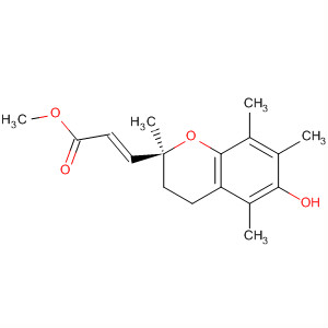 732286-13-4  2-Propenoic acid,3-[(2S)-3,4-dihydro-6-hydroxy-2,5,7,8-tetramethyl-2H-1-benzopyran-2-yl]-, methyl ester, (2E)-